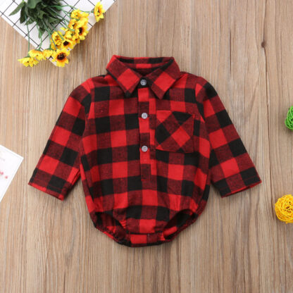 "You Are So Dearly Loved" Plaid Holiday Romper