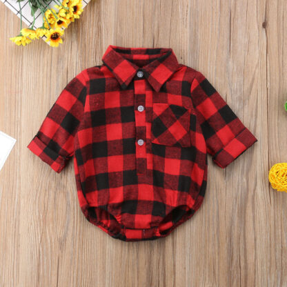 "You Are So Dearly Loved" Plaid Holiday Romper