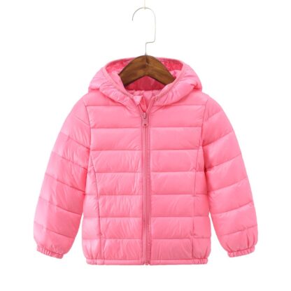 2020 Autumn Winter Hooded Children Down Jackets For Girls Candy Color Warm Kids Down Coats For Boys 2-9 Years Outerwear Clothes